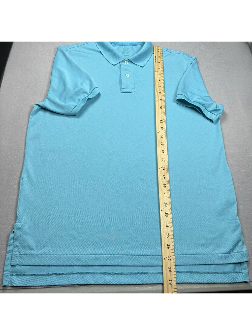 Polo Ralph Lauren Performance Men’s L Aqua Blue Stretch Golf Polo Shirt